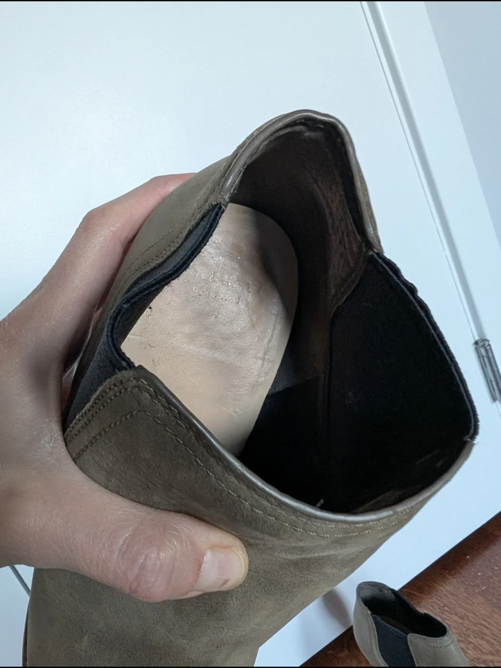 Cole Haan Women's Grey Wedge Booties Size 39 8.5